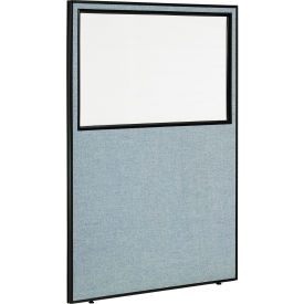 Interion® Office Partition Panel with Partial Window 48-1/4