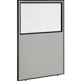Interion® Office Partition Panel with Partial Window 48-1/4