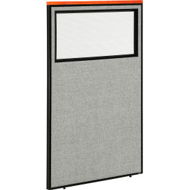 Interion® Deluxe Office Partition Panel with Partial Window 36-1/4