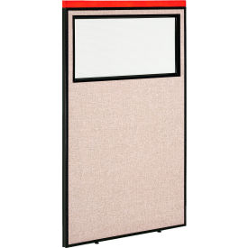 Interion® Deluxe Office Partition Panel with Partial Window 36-1/4