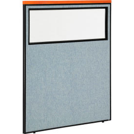Interion® Deluxe Office Partition Panel with Partial Window 48-1/4