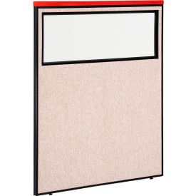 Interion® Deluxe Office Partition Panel with Partial Window 48-1/4