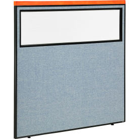 Interion® Deluxe Office Partition Panel with Partial Window 60-1/4