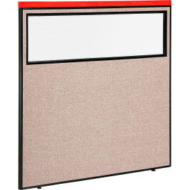 Interion® Deluxe Office Partition Panel with Partial Window 60-1/4