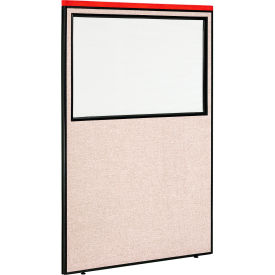 Interion® Deluxe Office Partition Panel with Partial Window 48-1/4