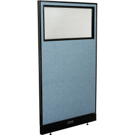 Interion® Electric Office Partition Panel with Partial Window 36-1/4