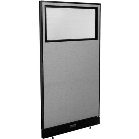 Interion® Electric Office Partition Panel with Partial Window 36-1/4