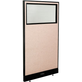 Interion® Electric Office Partition Panel with Partial Window 36-1/4