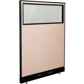 Interion® Electric Office Partition Panel with Partial Window 48-1/4