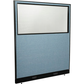 Interion® Electric Office Partition Panel with Partial Window 60-1/4