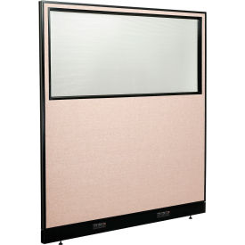 Interion® Electric Office Partition Panel with Partial Window 60-1/4