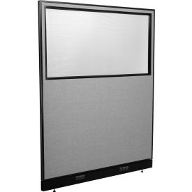 Interion® Electric Office Partition Panel with Partial Window 60-1/4