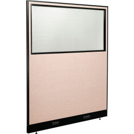 Interion® Electric Office Partition Panel with Partial Window 60-1/4