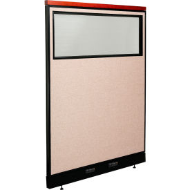 Interion® Deluxe Electric Office Partition Panel with Partial Window 48-1/4