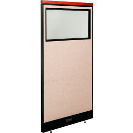 Interion® Deluxe Electric Office Partition Panel with Partial Window 36-1/4