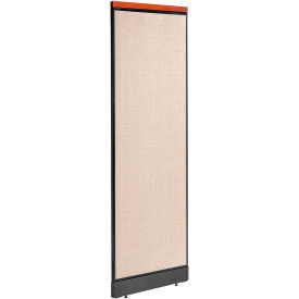 Interion® Deluxe Office Partition Panel with Pass Thru Cable 24-1/4