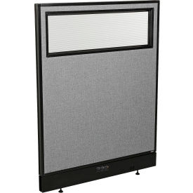 Interion® Electric Office Partition Panel with Partial Window 36-1/4