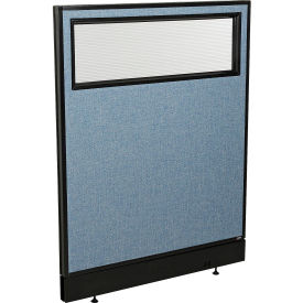 Interion® Office Partition Panel with Partial Window & Raceway 36-1/4
