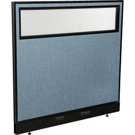 Interion® Electric Office Partition Panel with Partial Window 48-1/4