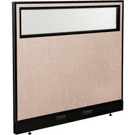 Interion® Electric Office Partition Panel with Partial Window 48-1/4
