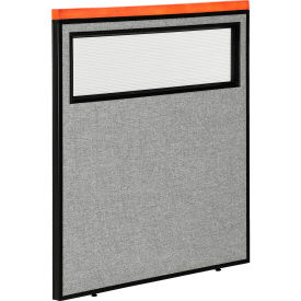 Interion® Deluxe Office Partition Panel with Partial Window 36-1/4