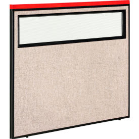 Interion® Deluxe Office Partition Panel with Partial Window 48-1/4