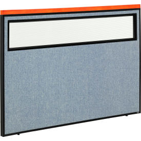 Interion® Deluxe Office Partition Panel with Partial Window 60-1/4