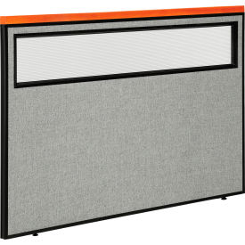 Interion® Deluxe Office Partition Panel with Partial Window 60-1/4