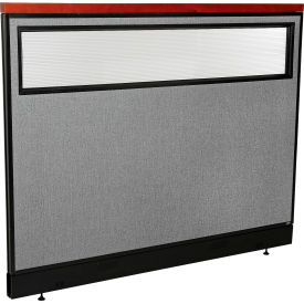 Interion® Deluxe Office Partition Panel w/Partial Window & Raceway 60-1/4
