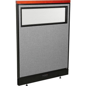 Interion® Deluxe Electric Office Partition Panel with Partial Window 36-1/4