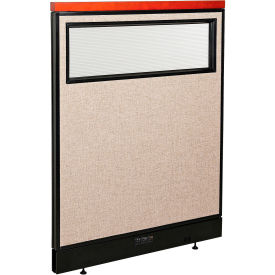 Interion® Deluxe Electric Office Partition Panel with Partial Window 36-1/4