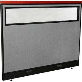 Interion® Deluxe Electric Office Partition Panel with Partial Window 60-1/4