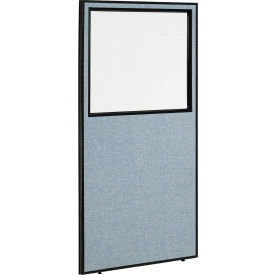 Interion® Office Partition Panel With Partial Window 24-1/4