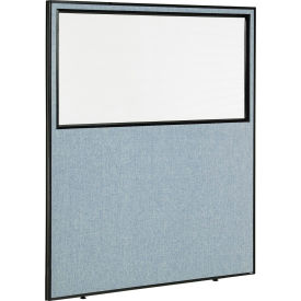 Interion® Office Partition Panel With Partial Window 60-1/4