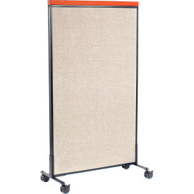Interion® Mobile Deluxe Office Partition Panel 36-1/4