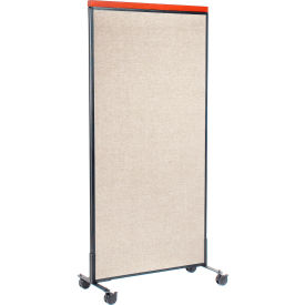 Interion® Mobile Deluxe Office Partition Panel 36-1/4