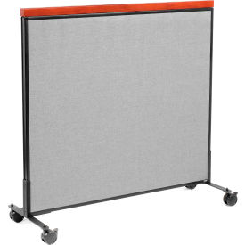 Interion® Mobile Deluxe Office Partition Panel 48-1/4