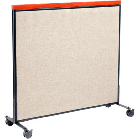 Interion® Mobile Deluxe Office Partition Panel 48-1/4
