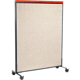 Interion® Mobile Deluxe Office Partition Panel 48-1/4