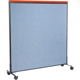 Interion® Mobile Deluxe Office Partition Panel 60-1/4