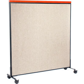Interion® Mobile Deluxe Office Partition Panel 60-1/4