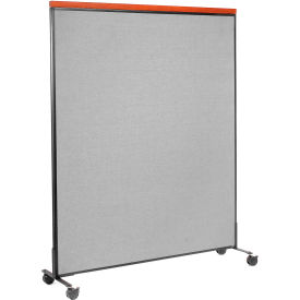 Interion® Mobile Deluxe Office Partition Panel 60-1/4