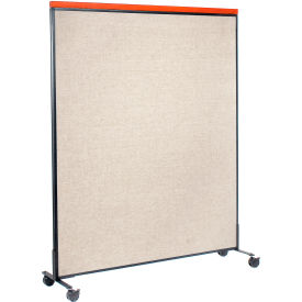 Interion® Mobile Deluxe Office Partition Panel 60-1/4