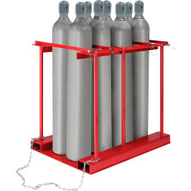 GoVets™ Forkliftable Cylinder storage Caddy Stationary For 8 Cylinders 219270