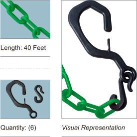 Mr. Chain® Delineator Hook Kit with 2