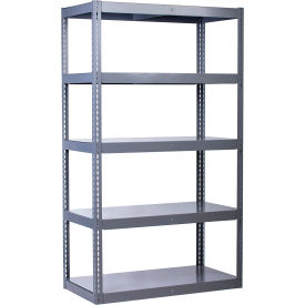 GoVets 5 Shelf High Capacity Boltless Shelving Steel Deck Starter 48