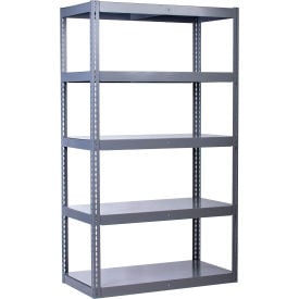 GoVets 5 Shelf High Capacity Boltless Shelving Steel Deck Starter 48
