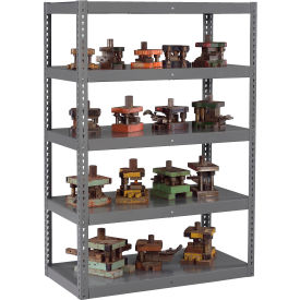 GoVets™ 5 Shelf Extra Heavy Duty Boltless Die Rack Shelving 48-5/8