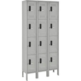 GoVets™ 4-Tier 12 Door Digital Locker 36