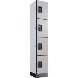 GoVets™ 4-Tier 4 Door Digital Wood Locker 12